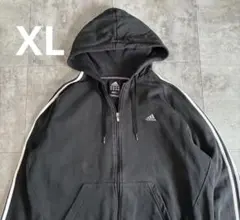00s adidas ブラック フルジップ パーカーのサムネイル