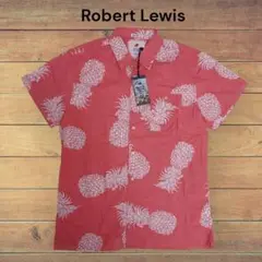 新品【Robert Lewis】ロバートルイスパイン柄レギュラーアロハシャツM