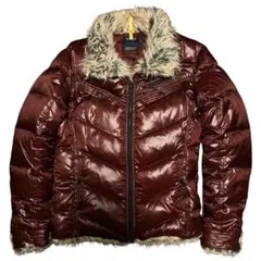NICOLE CLUB Y2K Shiny Fur DownJacket 48