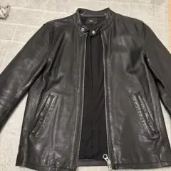 HARE ブラック レザー シングルライダースジャケット Lサイズ