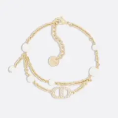 プリン様専用 Christian Dior CDロゴ パール ブレスレット - メルカリ