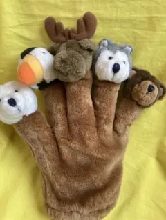 アラスカ 動物 アニマル パペット マペット 指人形 ハンドパペット‼️ぬいぐるみのサムネイル