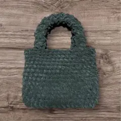 ブラック ハンドメイド バッグ