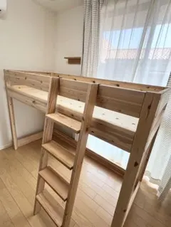 MUJI 無印良品 木製ロフトベッド パイン材 - メルカリ