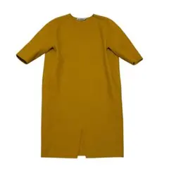 JILSANDER ニットワンピース ウールカシミヤ マスタードカラー