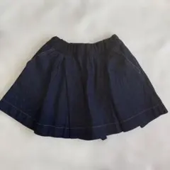 デニム スカート　ショートパンツ　ゴムウエスト