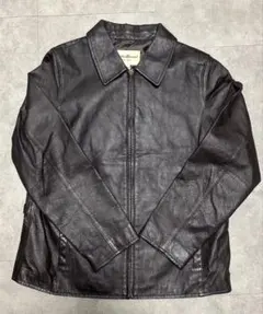 希少　90sエディーバウアー レザージャケット 白タグ ダークブラウン M