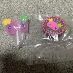 たまごっち ふらわっち カラフルキャンディチャーム 平成女児チョコ 2点 セット