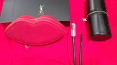 【送料無料・非売品・未使用】YSL 化粧用 ブラシセット ポーチ付き