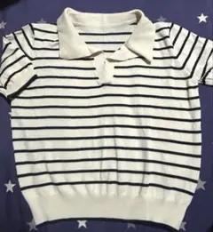 SHEIN シーイン Dazy デイジー ストライプ柄 ニットトップ