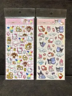 【正規品　新品未使用】サンリオ　ラメ入り樹脂もりシール　2種セット