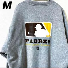 MLB　パドレス　スウェット　トレーナー　裏起毛　バッターマンロゴ　Mサイズ