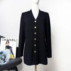 CHANEL タグ付き デッドストック カーディガン クローバーボタンのサムネイル