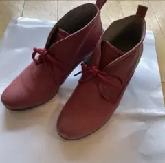 ECCO レザーショートブーツ 37 24cm