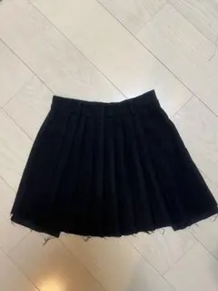 EMODA ブラック プリーツスカート ミニ丈