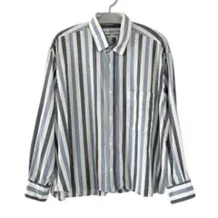 INDIVIDUALIZED SHIRTS 短丈 ストライプ シャツ USA製のサムネイル