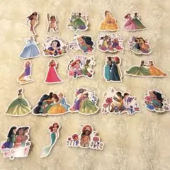 ディズニープリンセスステッカー(シール) 23枚セット