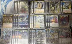 デュエルマスターズ 白緑ウィリデ 三重スリーブ ドギラゴンリバース