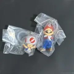 スーパーマリオ マリオ＆キノピオ めじるしアクセサリー 2種セット
