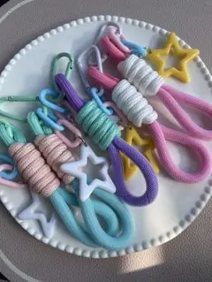 カラフル星型チャーム 5個セット