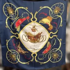 HERMES スプリングス スカーフ ネイビー　カレ　90