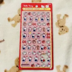 【ハローキティ レッド】ボンボンドロップシール ミニ