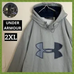 アンダーアーマーオーバーサイズビッグロゴパーカースウェットフーディートレーナー