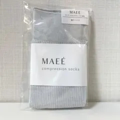 マエエ コンプレッションソックス 着圧ソックス コットンリブ シルバーのサムネイル