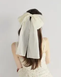 FUMIE=TANAKA】 long ribbon hook (WHITE) - メルカリ