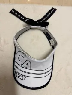 Callaway ゴルフバイザー CAロゴ入り ホワイトリボン付き