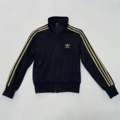 adidas ジャージ上下セットアップ　Mサイズ　黒金　トレフォイルロゴ