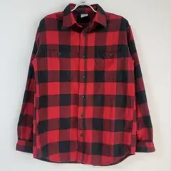 【コロンビア】 Columbia ネルシャツ チェック レッド×ブラック L
