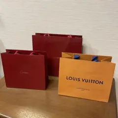 超美品　3枚セット　カルティエ＆ヴィトン　ショッパー