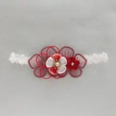 髪飾り　ベビー　ヘアバンド　初節句　お食い初め　100日祝い　ひな祭り　ベビー袴