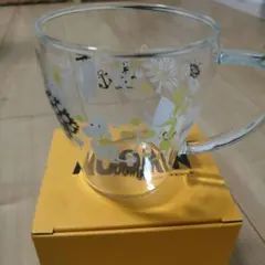 ムーミン ガラス製マグカップ 花柄　2個セットでお買い得　新品未使用