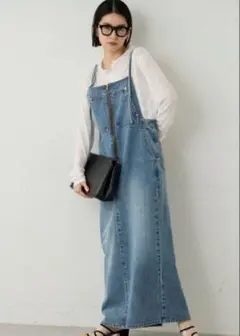 Whim Gazette オーバーオールスカート今季美品 - メルカリ