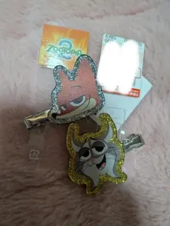 しまむら　ズートピア　コラボ　 前髪クリップ　ヘアクリップ　 ニック パウバード