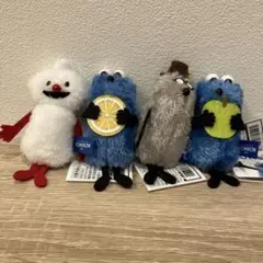 パペットスンスン　ボールチェーンマスコット　4体　キーホルダー