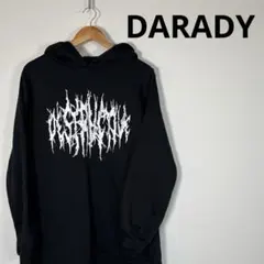 DARADY ダラディ パーカー ブラック スカル ドクロ プリント ストリート