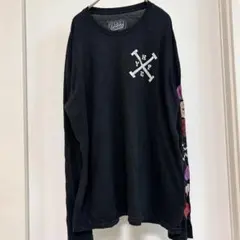 新品　正規品　kry clothing　「虚心」ロンT　黒×白　地雷系 74542907c4b39f596e6faa75a054a3