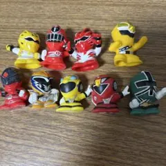 戦隊 指人形 ソフビ 9体まとめ売り