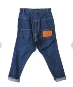 1333◆メルシーボークーLee コラボ サルエルパンツ M (1) メルシーボークー メンズ Leeコラボ サルエルデニムパンツ Lee