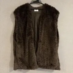 フェイクファーベスト ファーコート