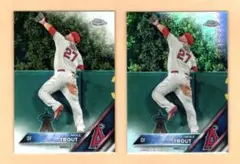 2016 Topps Chrome #1 Mike Trout 2枚セット