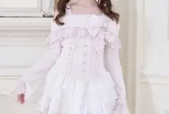 LIZLISA サイドリボンリブカットトップス