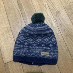 mont-bell キッズ FREE ネイビー ニット帽