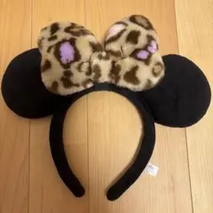 ディズニー カチューシャ ミニー ヒョウ柄 レオパード