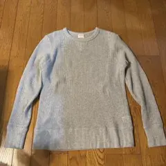Healthknit 長袖ワッフルTシャツ XS 32 グレー
