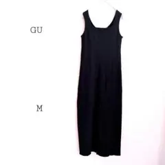 【新品 タグ付き】ジーユー リブニットワンピース ノースリーブ シンプル タイト