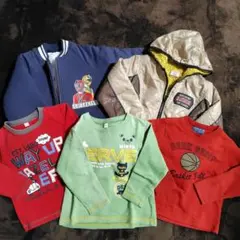 キッズ100センチ トレーナーとジャケットまとめ売り　５点セット